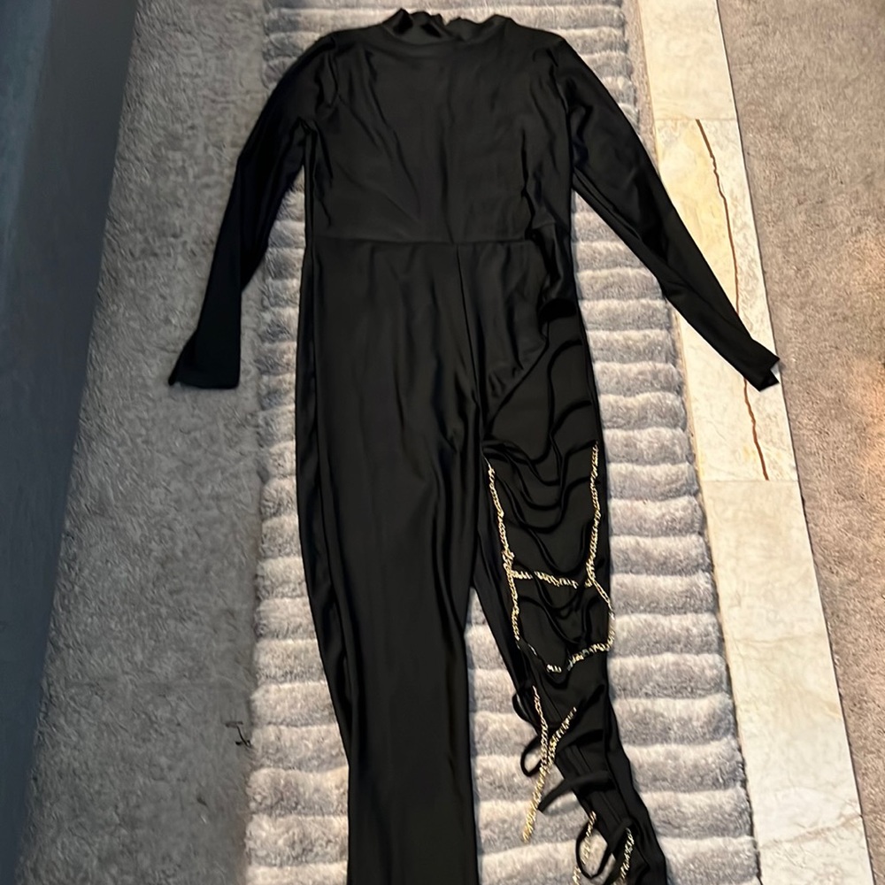 Slit jumpsuit